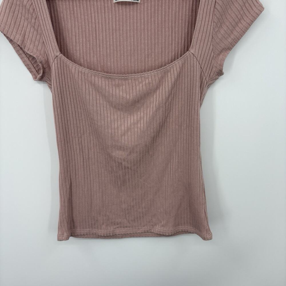 Reformation Top Small Pink Soft Crop Stretch Luxury Capsule Parisian Coquette - Picture 5 of 8
